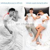 Soft 100% Polyester Real Silk Sleeping Cozy Home Black Plain Satin Body Pillow Case With Logo thumbnail-3