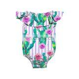 Baby Floral Romper Boho Chic Clothing Custom Bodysuit thumbnail-4