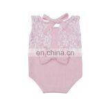 New Design Summer Kids Outfit Dainty Rompers Baby Girl Lace Romper Dainty Romper Newborn Knit Romper Baby Lace Props thumbnail-2