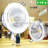 New Product 12V to 24V LED Downlight 3W to 50W With COB High Power Chipset