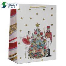 Custom Recyclable 128g Coated Paper Coated Bright Film Christmas Gift Bag Clothes Shopping Bag thumbnail-4