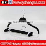YY0451 Black Mens t Shirts Plastic Hanger Velvet Thin Clothes Hanger With Logo thumbnail-3
