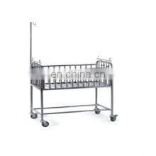 Stainless Steel Type Medical Baby Bed With Mattress 3cm for Hospital and Clinic Use thumbnail-2