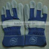 AB Grade Cow Split Leather Working Gloves, Leather Safety Gloves for Machenist thumbnail-3