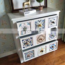 Home Furniture Vintage Colorful Drawing Cabinet With Drawers thumbnail-2