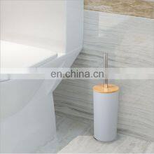 Modern European Style Household 6 Pieces Bamboo Lid Plastic Bathroom Sets Luxury Bathroom Accessories for Hotels thumbnail-5