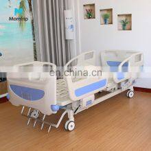 Low Price Manual Control Four Cranks ABS Side Rail Patient Ward Five Function Clinic Hopital ICU Bed Medical Beds thumbnail-5