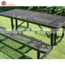 Comfortable Expanded Metal Garden Bench and Chair thumbnail-2