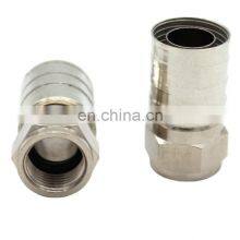 Conector Coaxial RF F Enchapado de Niquel Para Rg58 / Rg59 / RG6 / Rg11 thumbnail-1