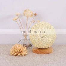Unique Rattan Round Hemp Ball Table Lamp,Rattan Table Lamp Decorative Kid's Room Vietnam Manufacturer thumbnail-5