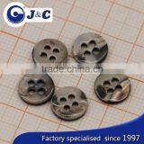 Bespoke Shape Brown Trocas Shell Buttons for Fashion Dress Show thumbnail-3