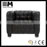 leather sofa furniture Jospeh Hoffman sofa with solid wood frame