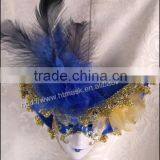 Vintage Handprint Decron Bell Decoration Handmade Hat Mask