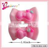 Plastic Bow Girls Ponyholder Ribbon Bow Covered Elastic Hair Bands (XH12-2106) thumbnail-2