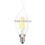 E14 C35S Led Candle Light AC100-140V/220-240V Glass Housing 2W 4W CE RoHS C35 Led Filament Bulb thumbnail-6