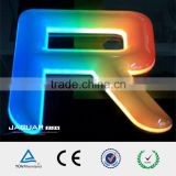 China flexible moving acrylic led lighting letter sign