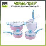 Pink Aluminium Parini Cookware Casserole Aluminium Non-stick Cookware Sets