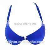 China Wholesale Front Closure Blue Sexy Ladies' Model Bra