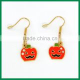 Cutie Halloween Pumpkin Pendant Metal Earrings