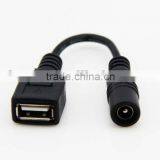 5.5*2.1mm DC to Female USB Power Charge Cable
