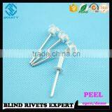 HOT SELLING OPEN END FACTORY DOME HEAD ALUMINUM PEEL RIVETS thumbnail-5
