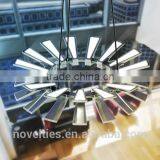 Trapezoidal LED Edge-lit Large Chandelier With Up and Down 30 Lighting Fixture thumbnail-3