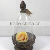 8009482J-Antique Golden Metal and Glass Holder thumbnail-1