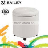 White Round Pouf thumbnail-1