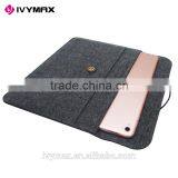 IVYMAX New Design Dark Grey Sleeve Case Cover Ultrabook Netbook Laptop Sleeve Bag for 9.7 Inc Ipad Pro thumbnail-5