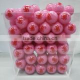 2-piece Pink Color crystal bulk golf balls