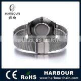 Japan Movement Stainless Steel SLIM Watches Unisex in IP Gun thumbnail-3