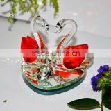 Fashion Wedding Decoration Red Crystal Swan thumbnail-1