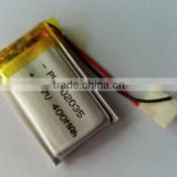 3.7v 400mah DEL-602035PL rechargeable lipo battery lithium polymer battery pack
