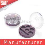 Wholesale Round Plastic 5 Color Empty Eyeshadow Palette Case