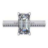 24 Mm Solitaire Unstudded Polished Silver Mounting Ring Mount057 thumbnail-1