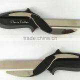 Factory Wholesales Stainless Steel Clever Cutter 2-in-1 Knife;Chopping Knife Cutting Board Clever Cutter Kitchen Scissor thumbnail-1
