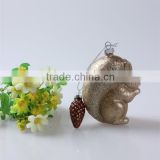 2015 Chinese style glass rabbit&pineapple for gift, small glass pendant