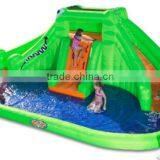 Factory Supply Fun Inflatable Water Park With Two Slides and Pool for Kids Backyard thumbnail-1