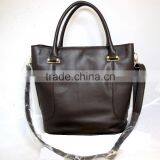 Vintage Style Large Simple Leather Laptop Bag Document Tote Bag Women Case thumbnail-1