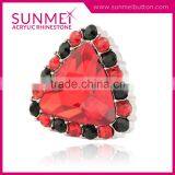 Tangerine Stones Rectangle Shaped Bulk Rhinestone Buttons for Shoes (26mm, 30mm) thumbnail-4