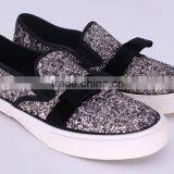 Bow Decorated Giltter Fancy Vulcanized Shoe Women Sneakers Cheap Casual Canvas Shoe Woman thumbnail-2