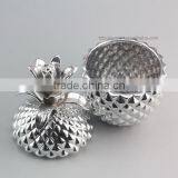 Decorative Gold Ceramic Pineapple Canister thumbnail-4