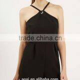 Spaghetti Strap Black Fashion New Design Sexy Short Jumpsuit thumbnail-4