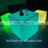 Color Change 3D Light up 40cm LED Cube Chairs /led Cube Stools thumbnail-5