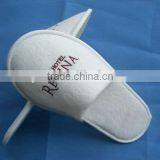 Thick Washable Customized Hotel Slipper With Embroidery
