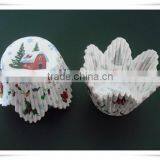 Food Grade Hot Chocolate Greaseproof Paper Tulip Baking Cups