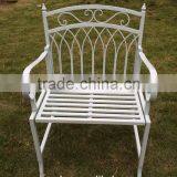 Vintage Shabby Chic Metal Arm Chair thumbnail-3