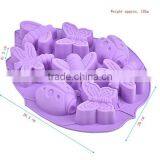 Animal Cake Soap Silicone Mold Baking Pan(Lady Bugs,Butterflies,Bees and Dragonflies) thumbnail-4