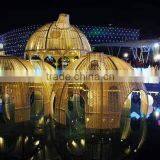 Made in China Outdoor Furniture Rattan Garden Space Rattan Pavilion Babylon Temple thumbnail-1