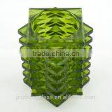 Christmas Engraved Home Decor Square Shaped Glass Candle Holders thumbnail-1